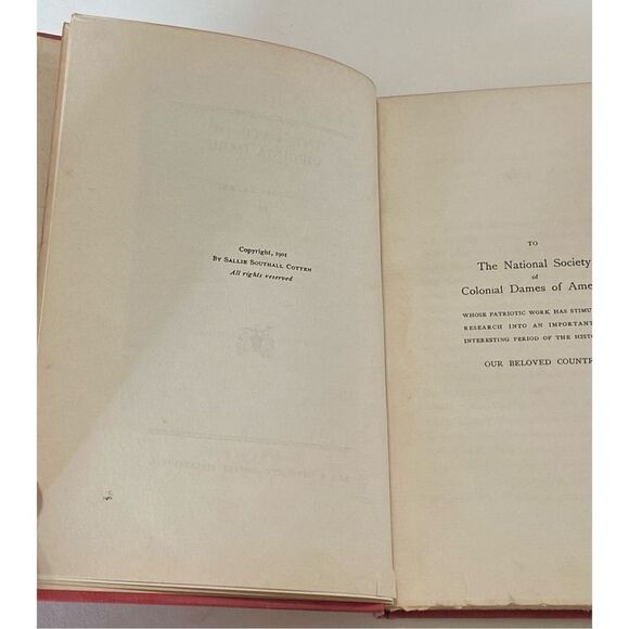 The White Doe The Fate of Virginia Dare Sallie Cotten 1901 Hardback SIGNED - Picture 9 of 12